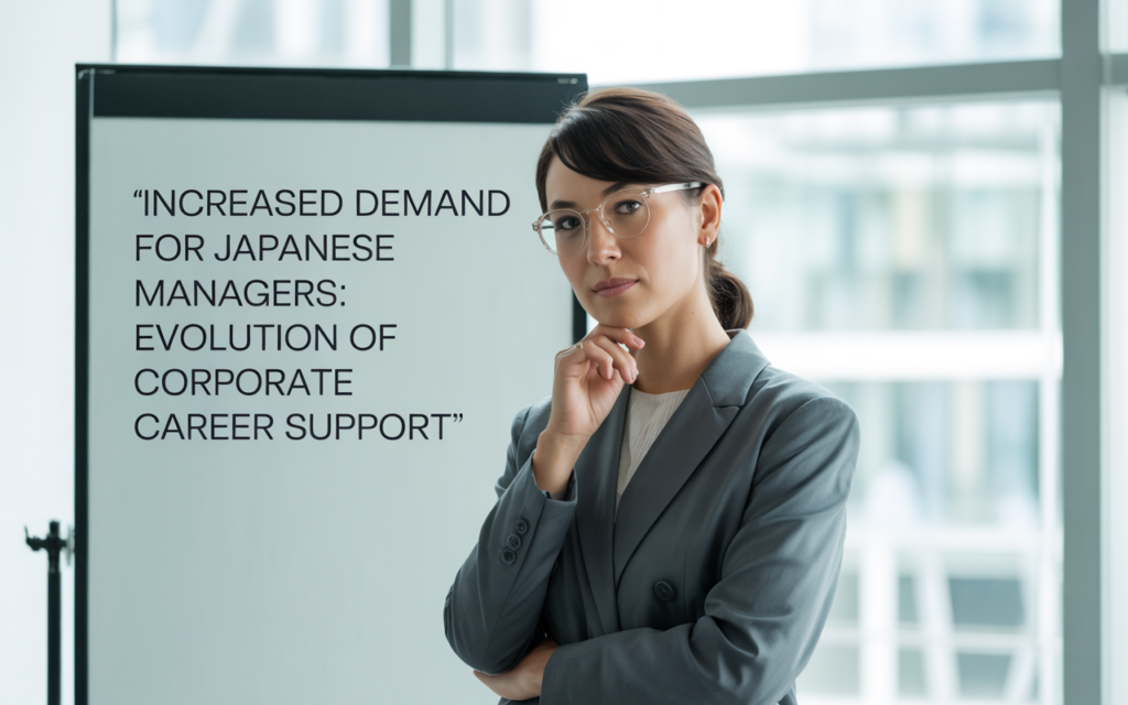 日本人マネージャーの需要増：企業内キャリア支援の進化