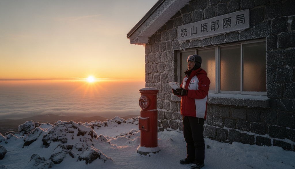 日本一高い職場での初勤務—富士山頂郵便局とご来光の物語